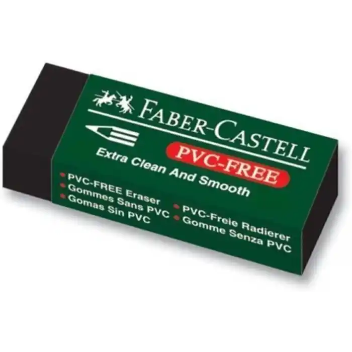Faber Castell Kopya - Pvc Free No:20 Büyük Boy Siyah Silgi(3 Adet)