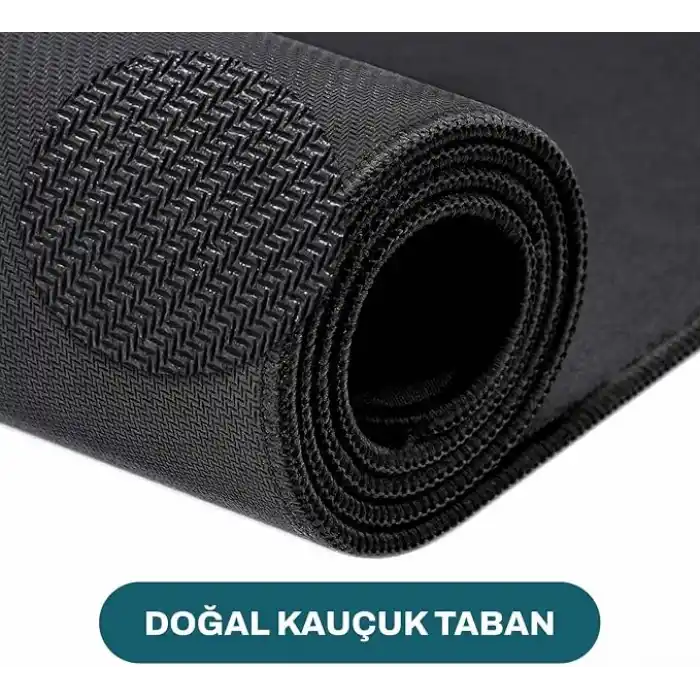 Klasse Pro - 5 Farklı Model Dikişli Kenar 120x60 cm Oyuncu Gaming Mouse Pad (Dark Grey Map Lines)