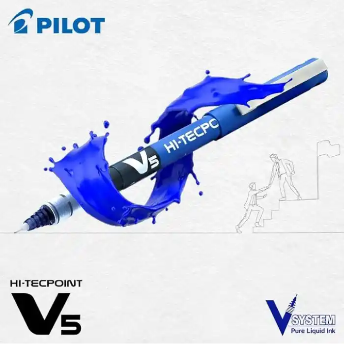 Pilot V5 Sıvı Mürekkep Roller Tükenmez Kalem - 1Mavi + 1Siyah + 1 Kırmızı, (9000014712)