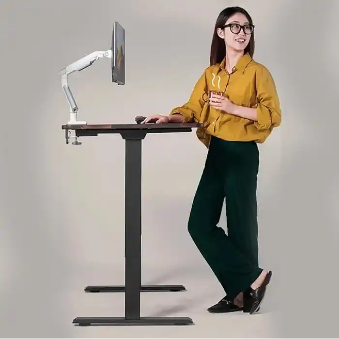 adornist - Yüksekliği Ayarlanabilir Ergonomik Bilgisayar & Çalışma Masası - Tek Motorlu (2 Hafızalı) (Beyaz, 120 * 60)