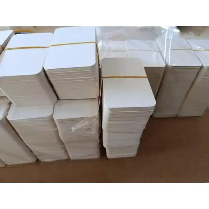 Beyaz Oval Boş Kart 8 x 5 cm, Kelime ve Not Kartı (500)
