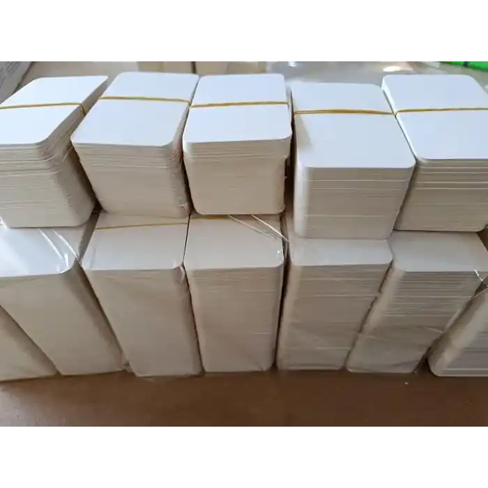 Beyaz Oval Boş Kart 8 x 5 cm, Kelime ve Not Kartı (500)