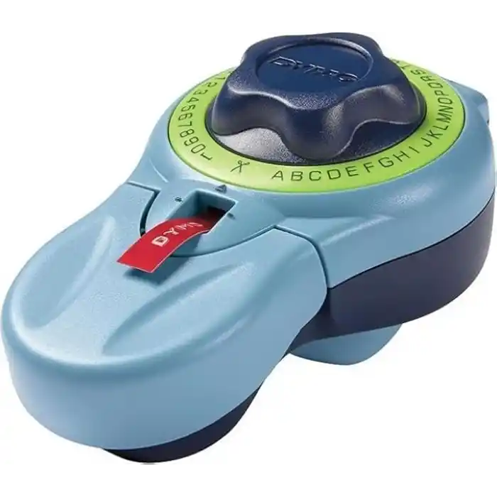 Dymo Junior etiket kabartma aleti, yetişkinler ve çocuklar tarafından rahat kullanım için tasarlanmış ergonomik etiket cihazı, ev ihtiyaçları için