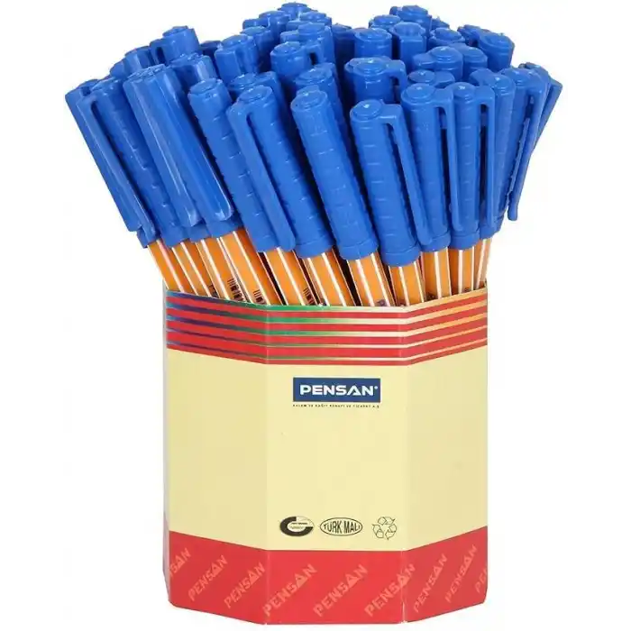 Pensan 1010 Tükenmez Kalem, 60lı, Mavi