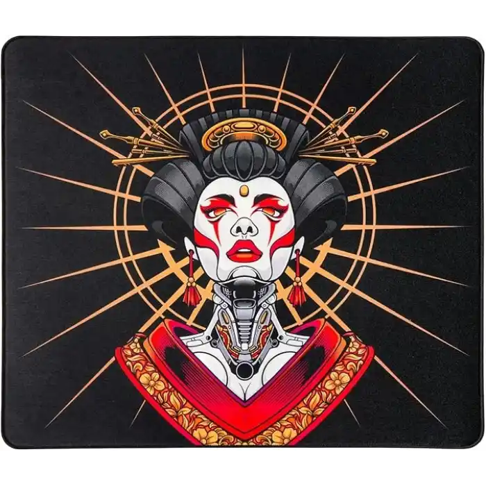 Klasse Zen Poron Series 490x420x3,5 mm E-Sports Gaming Oyuncu Mouse Pad (Control, Geisha, 49x42 cm)