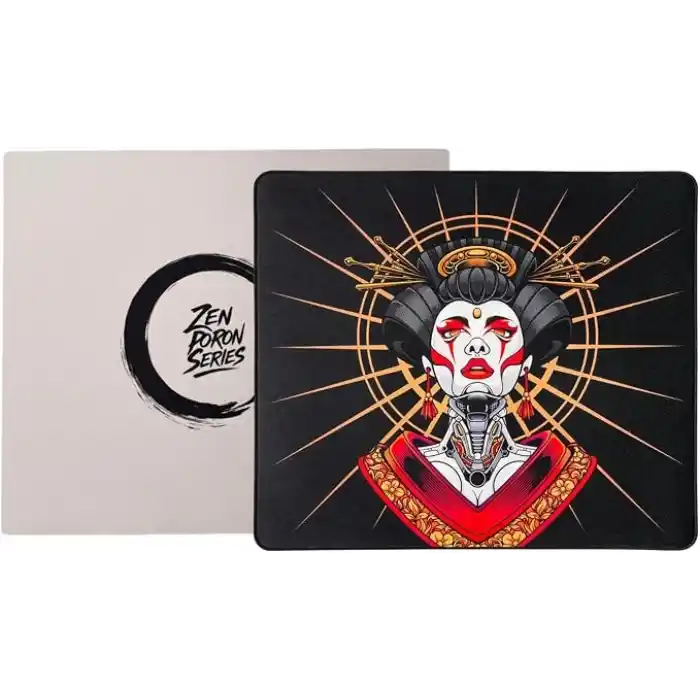 Klasse Zen Poron Series 490x420x3,5 mm E-Sports Gaming Oyuncu Mouse Pad (Control, Geisha, 49x42 cm)