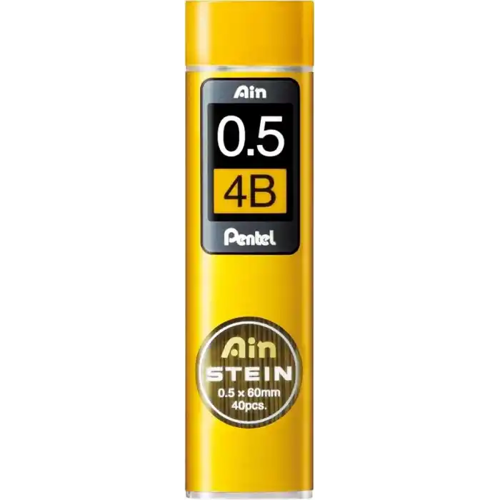 Pentel Mekanik Kurşun Kalem Ucu, 40 Adet, 0.5 mm, 4B