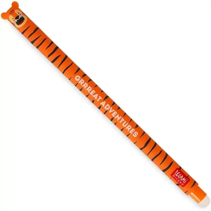 LEGAMI Kaplan - Silinebilir Jel Kalem - Mürekkep Çıkarmak için Uçta Top - Sayfayı Takmadan - Turuncu Mürekkep - Sıcaklığa Duyarlı Mürekkep - 0,7 mm Uç Çapı