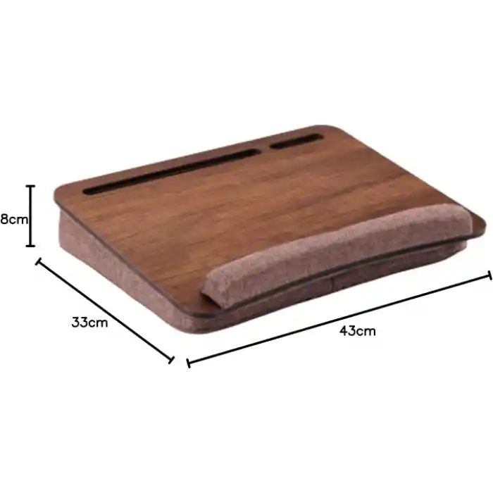 Vigo Wood-LS013 Minderli Laptop Sehpası (Ceviz)