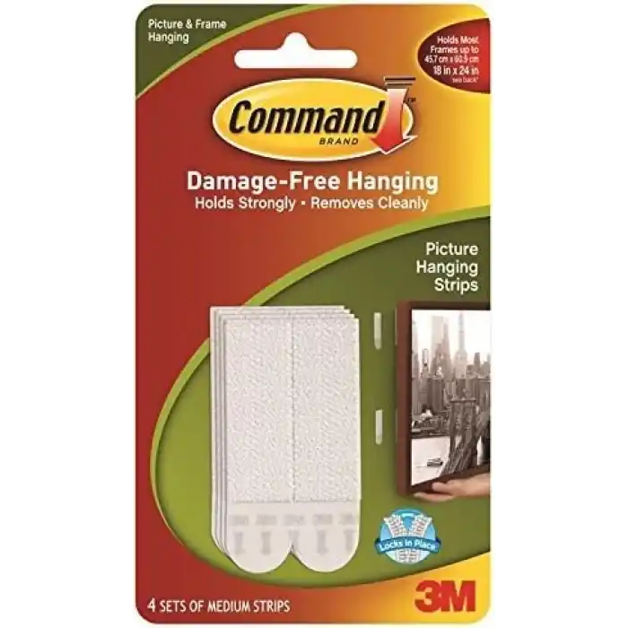 3M 17201-4Pk Command Orta Boy Cırt Bant