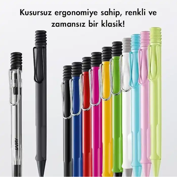 LAMY SAFARI TUKENMEZ KALEM METAL KLIPS SCARLET