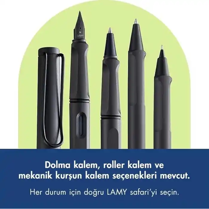 LAMY SAFARI TUKENMEZ KALEM METAL KLIPS SCARLET