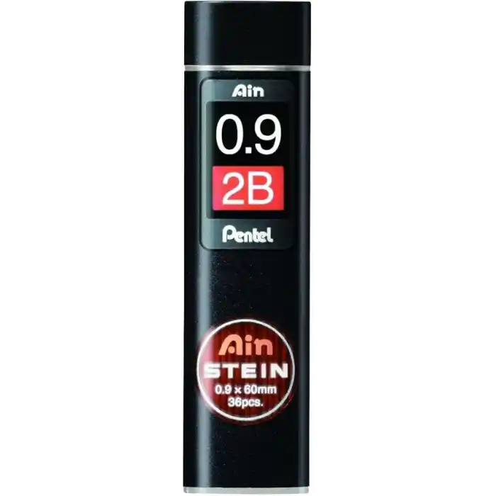 Pentel Mekanik Kurşun Kalem Ucu, 36 Adet, 0.9 mm, 2B