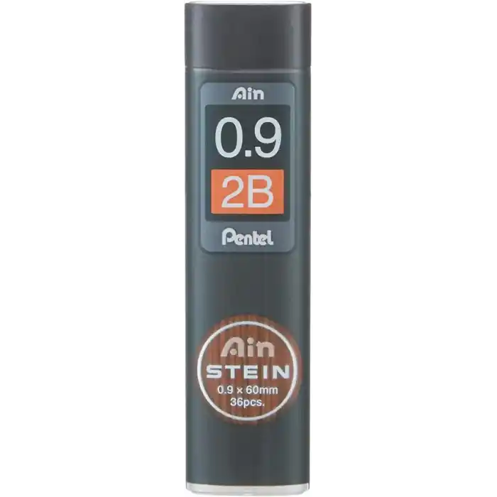 Pentel Mekanik Kurşun Kalem Ucu, 36 Adet, 0.9 mm, 2B