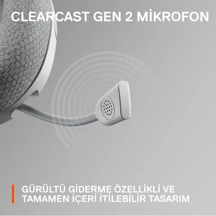 SteelSeries Arctis Nova 1 – Multi-Platform Gaming Kulaklık – Hi-Fi Sürücü – 360° Surround Ses – AirWeave Memory Foam Kulak Yastıkları – Gürültü Önleyici Mikrofon, PC, PS5, PS4, Switch, Xbox – Beyaz