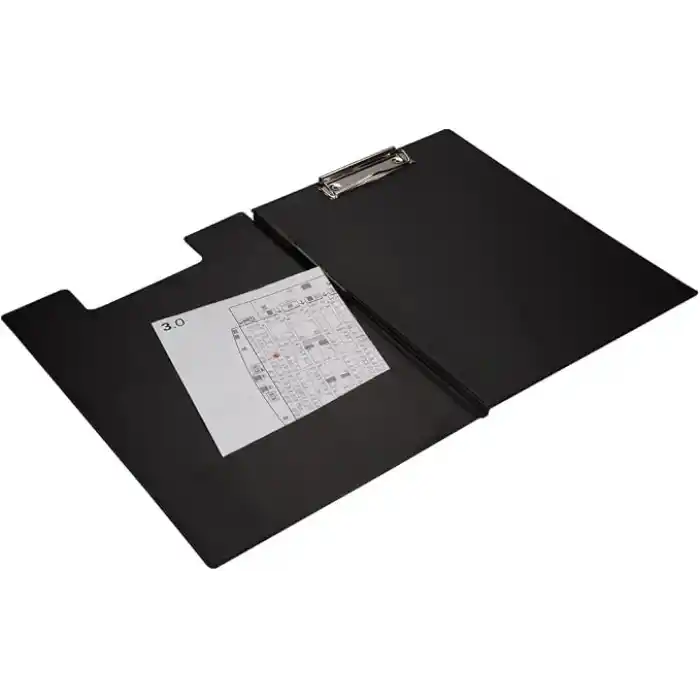 2K 333S A4 Pvc Kapaklı Sekreter Tablası,Sekreterlik,Sekreter Bloknot,A4 Kapaklı Sekreterlik,Siyah