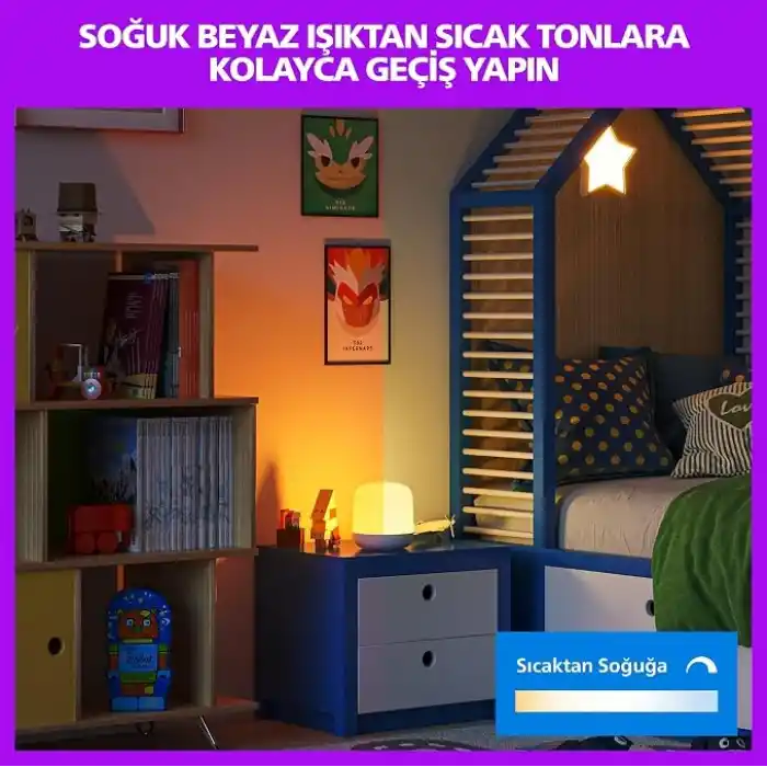 Philips Smart Lighting Hero Akıllı Masa Lambası (Type-C) - Google Home, Alexa, HomeKit ve Matter uyumlu