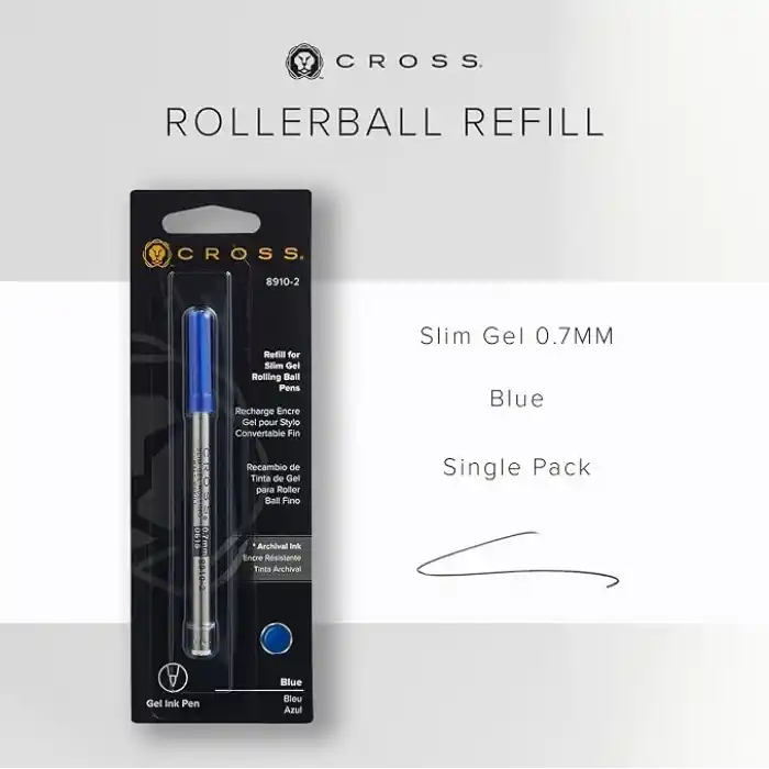 Cross 8910-2 Slim Jel Roller Refil Mavi M Uç