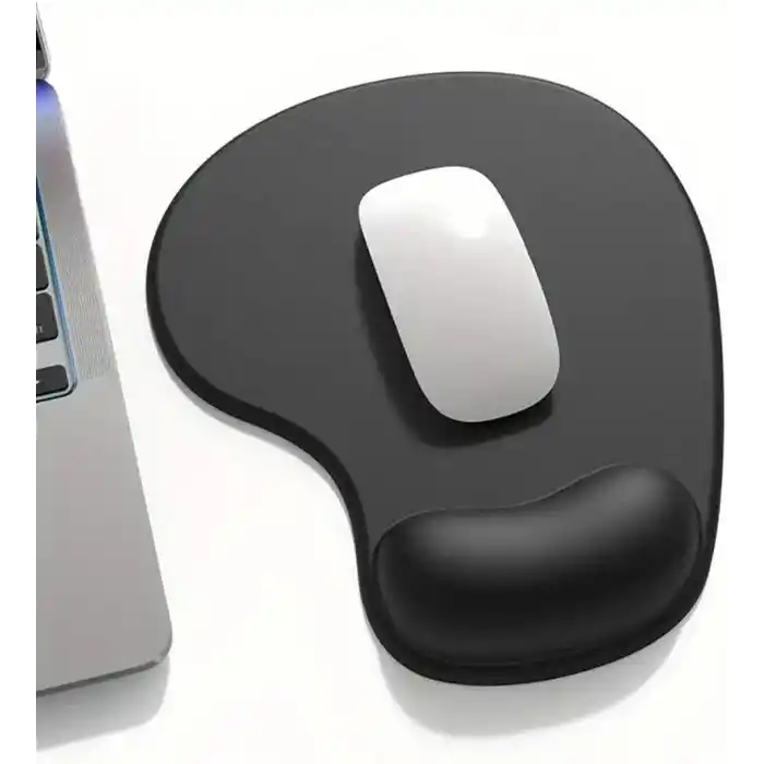 ErgoPad Bilek Destekli Ergonomik Kaymaz Taban Mouse Pad, Masa Pedi Siyah