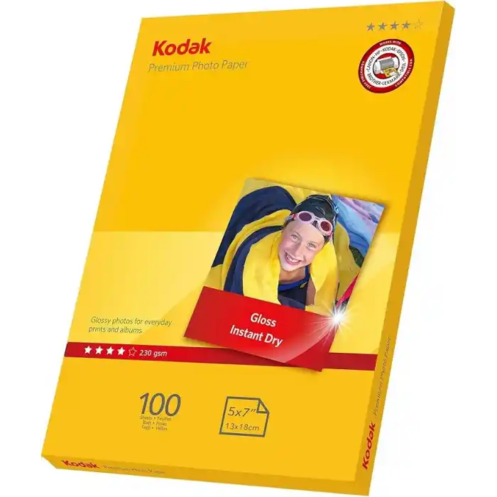Kodak 230 Gr/m2 13X18(5R)-100 Adet Parlak Fotoğraf Kağıdı