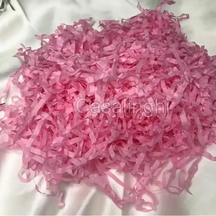 Pembe Kırpık Pelür Kağıt Kırpıntısı 50 gram – Pembe Ton Hediye Kutusu Dolgu Malzemesi, Kargo Koruma ve Ambalaj Süsleme - bisaccia