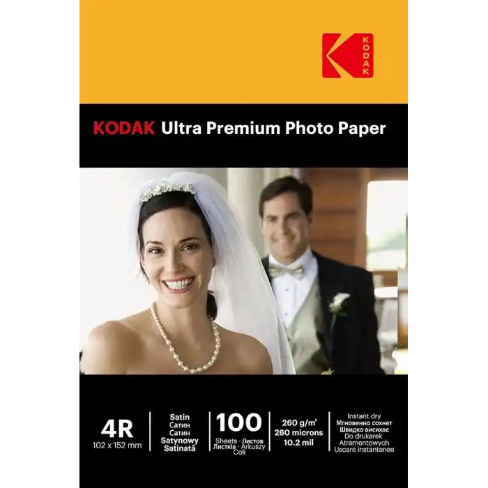 Kodak 260 Gr/m2 10X15(4R)-100 Adet Mat Fotoğraf Kağıdı
