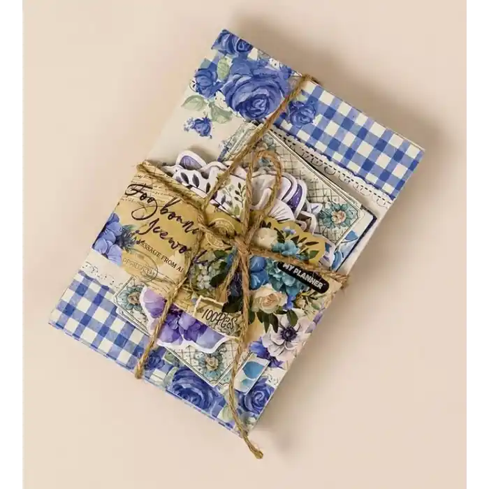 Vintage Scrapbook Başlangıç Dekoratif Kağıt Seti
