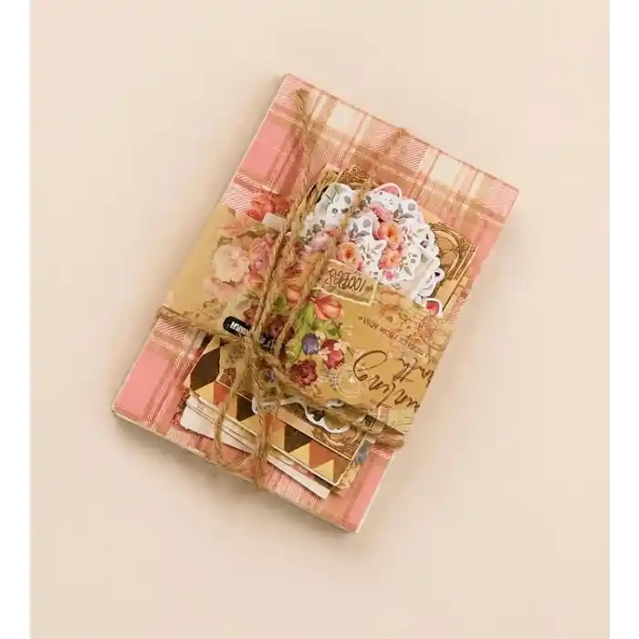 Vintage Scrapbook Başlangıç Dekoratif Kağıt Seti