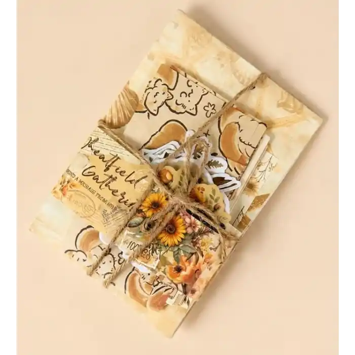 Vintage Scrapbook Başlangıç Dekoratif Kağıt Seti