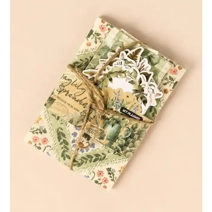 Vintage Scrapbook Başlangıç Dekoratif Kağıt Seti