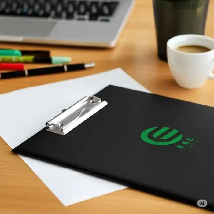 A4 Kapaklı Sekreterlik Siyah, Bloknot Yazı Tablası, Clipboard