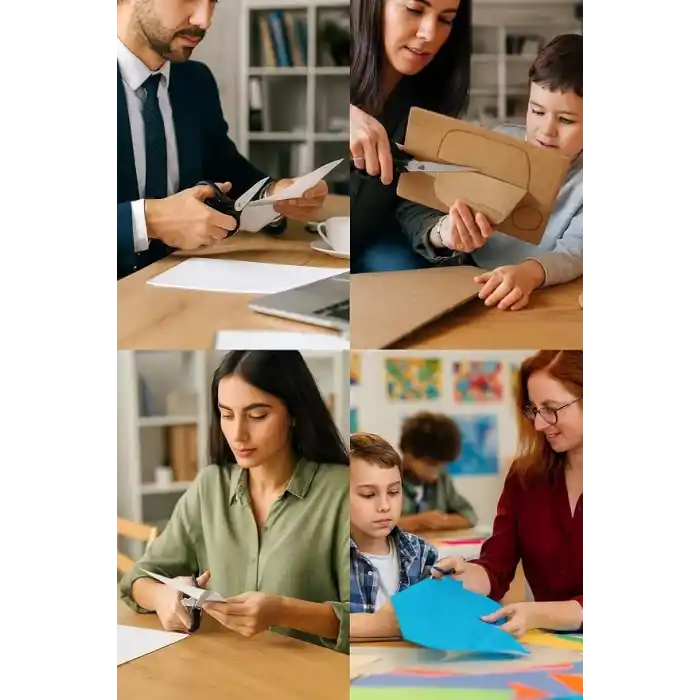 Taksun Paslanmaz Çelik Makas, GL120, Keskin Bıçak, Ofis, Okul Kullanımı, Çok Amaçlı, Dayanıklı Vidalı Yapı, Ergonomik, Hassas Kağıt, Karton, Kumaş Kesimi, Profesyonel Terzi Makası, 9