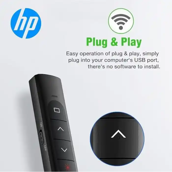 HP SS10 Wireless Presentation Flip Pen Pilli Kablosuz Sunum Kumandası