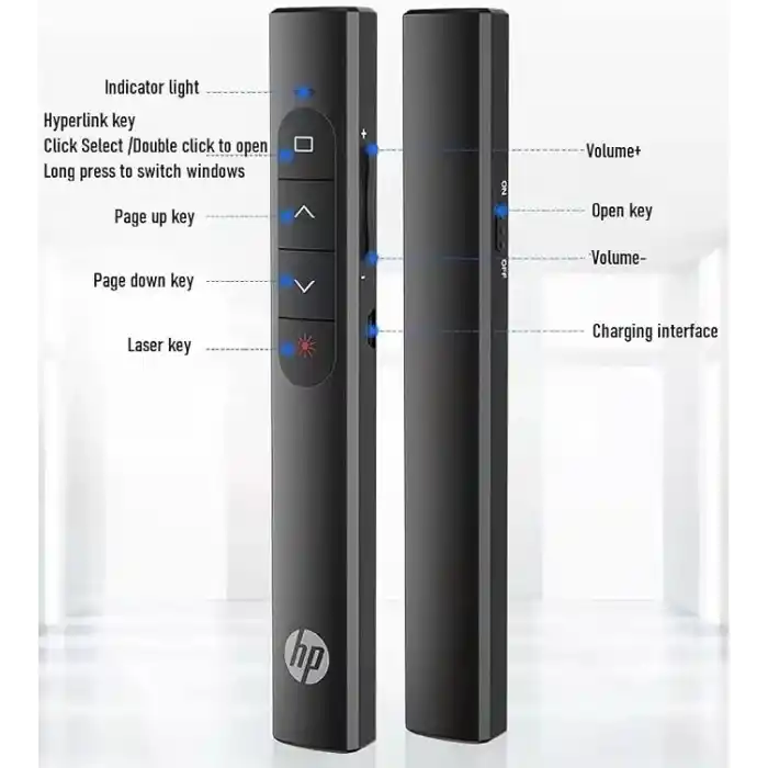 HP SS10 Wireless Presentation Flip Pen Pilli Kablosuz Sunum Kumandası