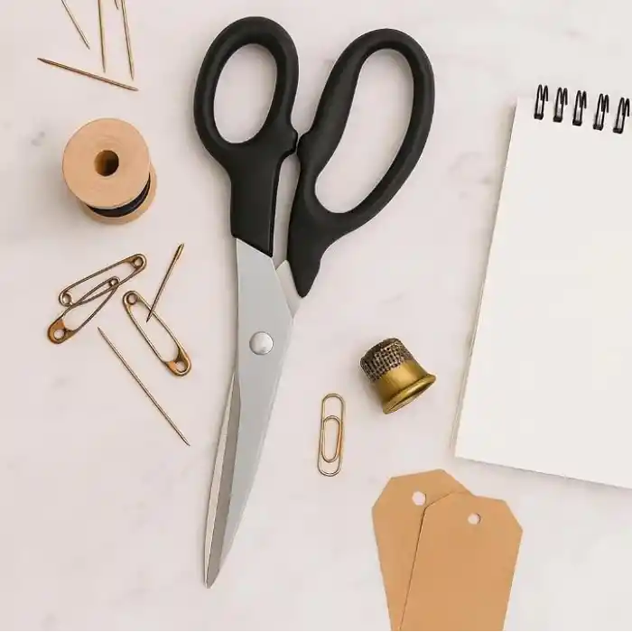 Taksun Paslanmaz Çelik Makas, GL120, Keskin Bıçak, Ofis, Okul Kullanımı, Çok Amaçlı, Dayanıklı Vidalı Yapı, Ergonomik, Hassas Kağıt, Karton, Kumaş Kesimi, Profesyonel Terzi Makası, 9