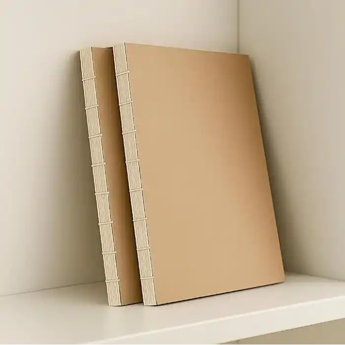 Fark Tanıtım Özel Tasarım Kraft Kapaklı A4 Defter - 180 Derece Açılabilir, Sırtı Dikişli,%100 El İşçiliği, Ofis, Okul, Günlük Kullanım İçin İdeal Defter (Noktalı)