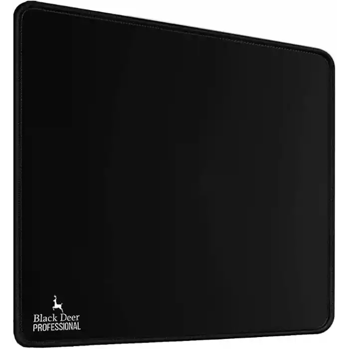 Black Deer Oyuncu Mouse Pad, Fare Altlığı, Kenar Dikişli, Kaymaz Taban, Ofis Tipi, Pürüzsüz Yüzey, Çalışma Masası Altlığı (35x28 M)