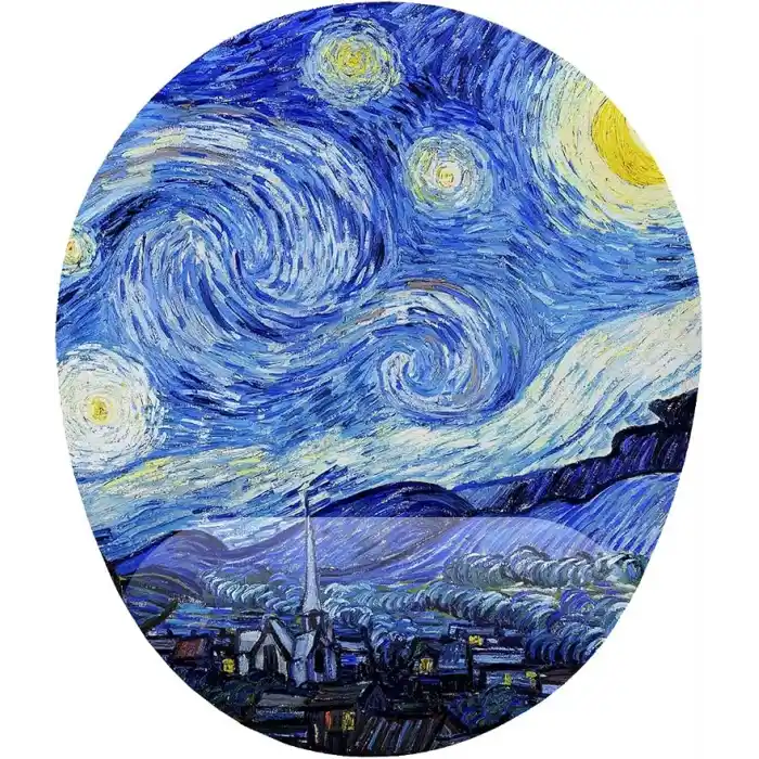 Van Gogh Starry Night Bilek Destekli Mouse Pad