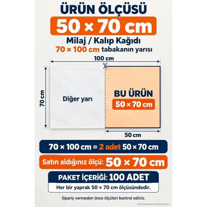 Beyaz Pelur Kağıdı 50x70 cm 1 Kg (Takribi 78-80 Adet)– Hediye Paketleme ve Ambalaj İçin