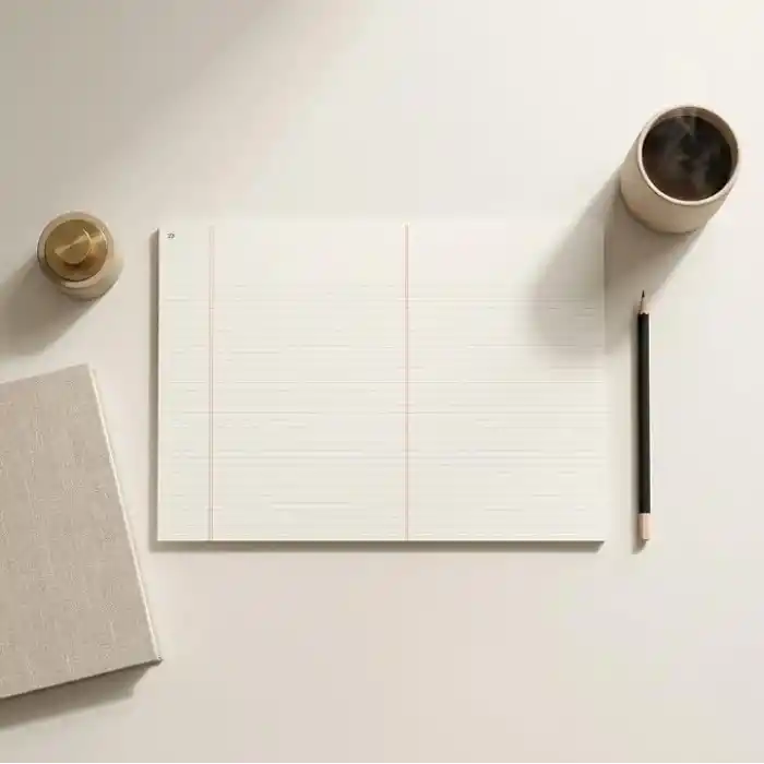 Fark Tanıtım | Paperto. A3 Kopar At Not Kağıdı, 29,7 × 42 cm (A3), 80 Yaprak, 110 gr Ivory Kağıt, Yapışkansız Masaüstü Not Kağıdı (Çizgili)