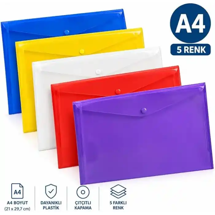 hi7 A4 Çıtçıtlı Zarf Dosya