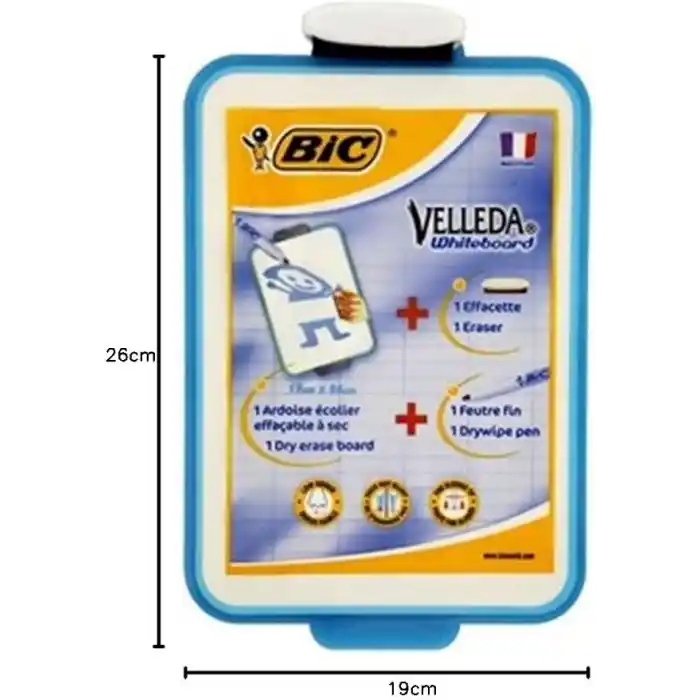 BIC Velleda Mini Beyaz Tahta 1218 + Kalem + Silgi