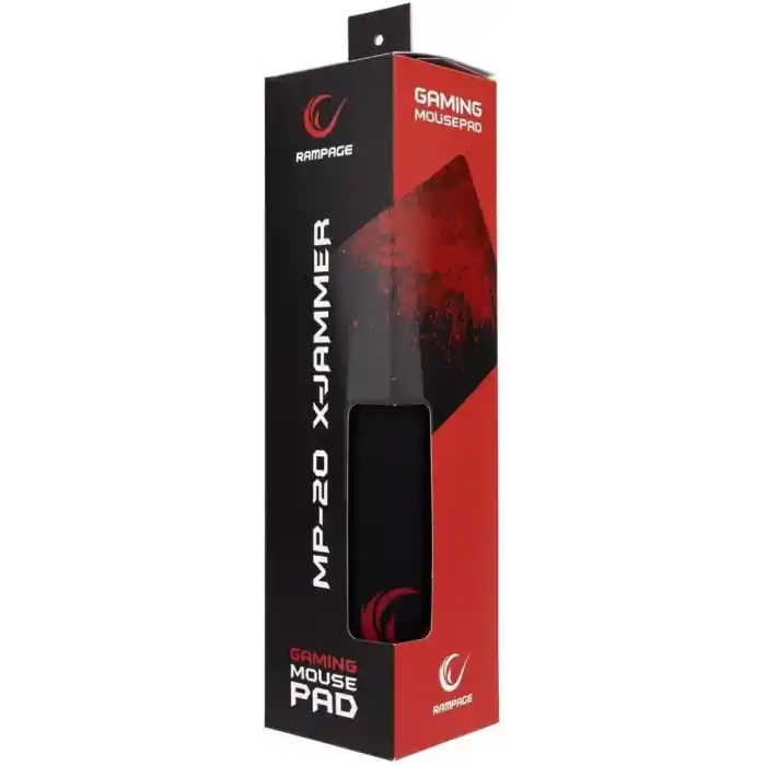 Rampage MP-20 X-Jammer 300x700x3 mm Oyuncu Mouse Pad, Siyah/Kırmızı
