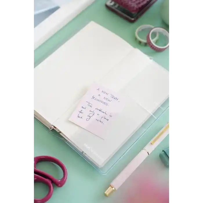 Matt Notebook 9x18 cm Ciltli Ajanda Defter Şeffaf Koruma Kılıfı