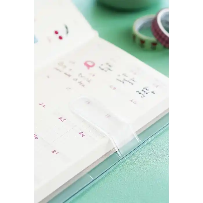 Matt Notebook 9x18 cm Ciltli Ajanda Defter Şeffaf Koruma Kılıfı