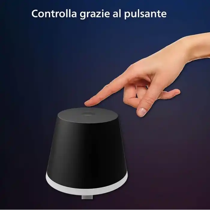 Philips Hue GO Belle Taşınabilir Masa Lambası - Siyah - 25.000 Saat Ampul Kullanım Ömrü