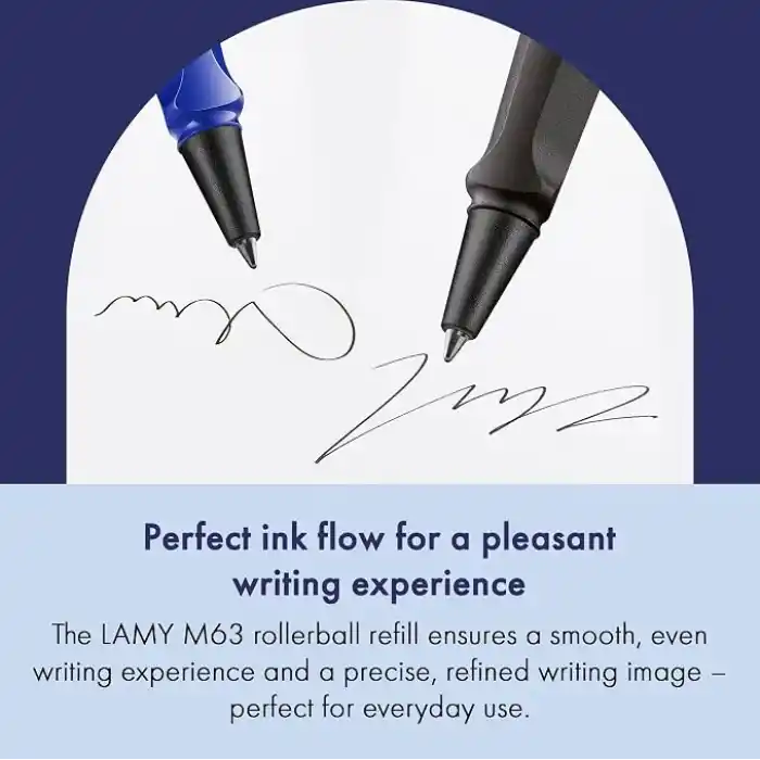 Lamy M63 Roller Kalem Yedeği Mavi 2li Set
