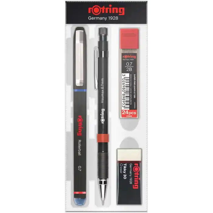 rOtring Visumax + Roller Ofis Seti- 0.7 mm, Mavi