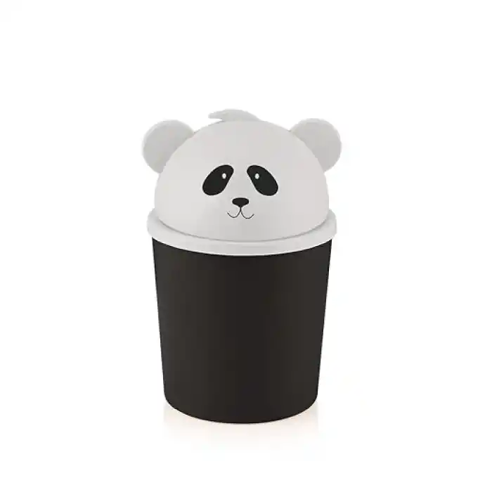 Panda Çöp Kutusu Masaüstü Tezgahüstü Mini Çöp Kovası Mons 1.7 lt