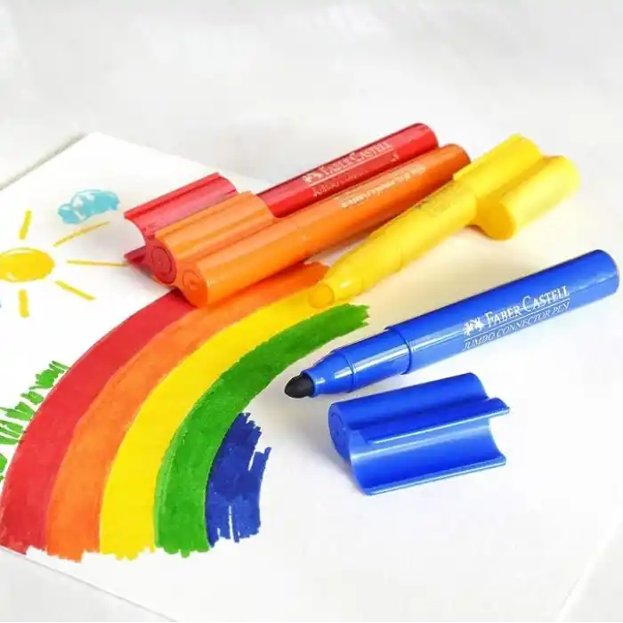 Faber-Castell Eğlenceli Jumbo Keçeli Kalem,12Li, 12 Renk